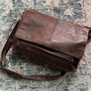 Brown Leather messenger bag